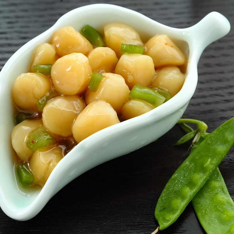 Wasabi flavored shellfis