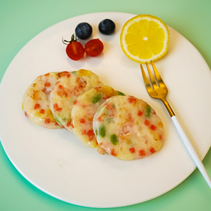 Colorful vegetable shrim