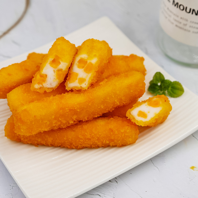 Fish stick with cheese